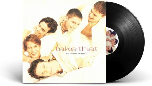Take That album "Everything Changes" vinyl record, black disc in sleeve.