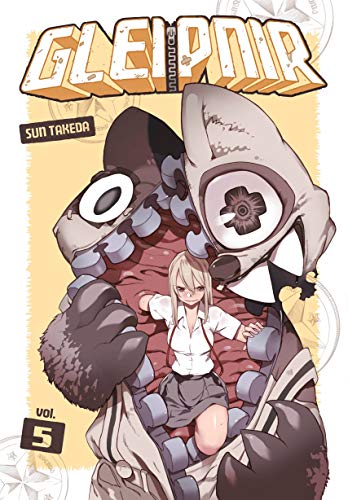 Manga cover: girl held by a large, monstrous creature with many eyes.