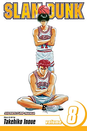 Slam Dunk, Vol. 8" manga cover featuring two basketball players.