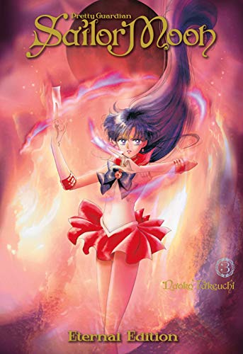 Sailor Moon Eternal Edition 3 cover: Sailor Saturn with red ribbons.