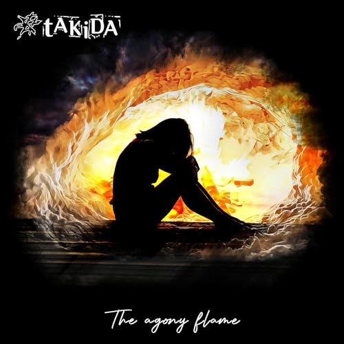 Silhouette of a person amidst a swirling, fiery, and dramatic background.