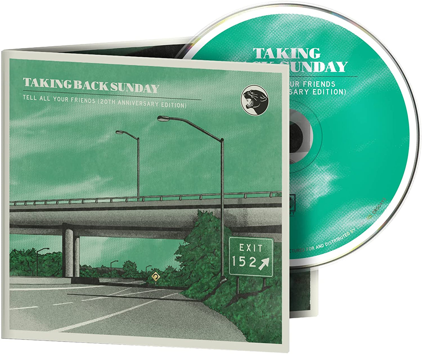 Taking Back Sunday "Tell All Your Friends" CD with green cover art.