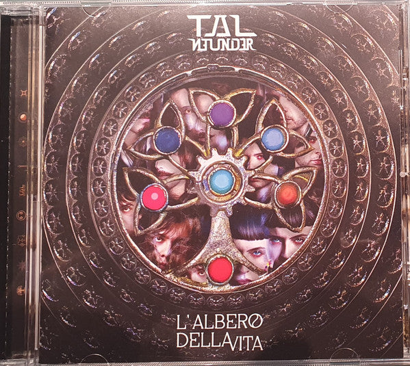 CD cover for “L'albero Della Vita” featuring a metallic tree of life design.