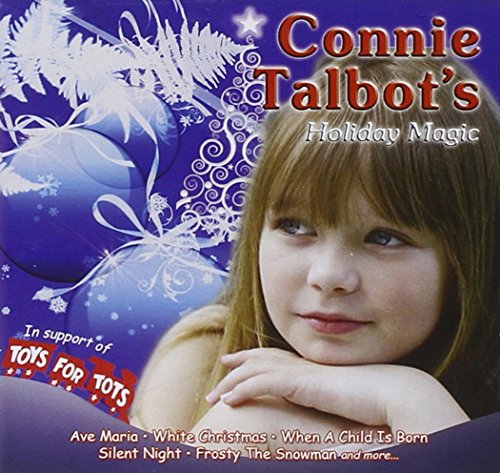 CD cover featuring Connie Talbot, snowflakes, and "Toys for Tots" logo.
