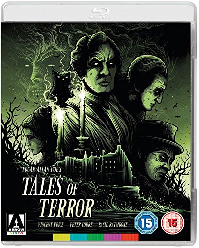 Blu-ray case for "Tales of Terror" featuring Vincent Price and illustrated art.