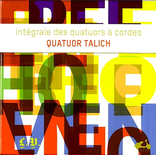 CD cover for Talich Quartet’s Beethoven string quartets, abstract design.