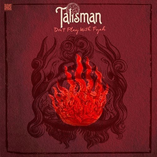 Red album cover with a flame design and "Talisman" text at the top.