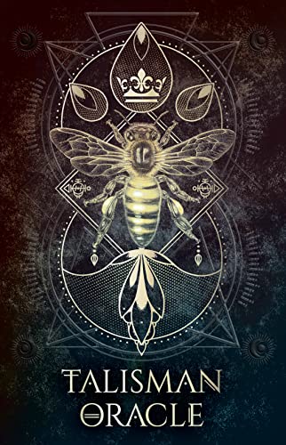 “Talisman Oracle” cover: bee illustration within geometric and floral designs.