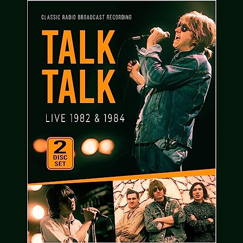 Talk Talk live album cover featuring a singer with a microphone.