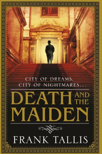 Book cover: man on stairs in ornate hall, dark and moody.