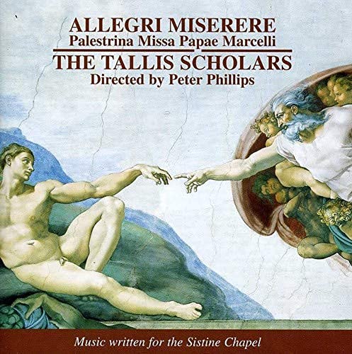 CD cover featuring Renaissance art of creation, text: "The Tallis Scholars.