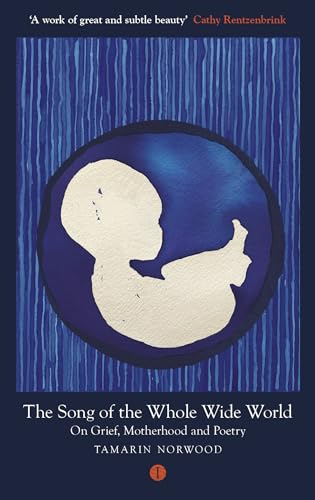 Book cover with blue textured background and a fetal silhouette.