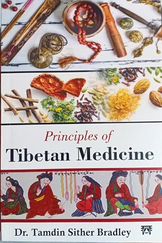 Book cover: "Principles of Tibetan Medicine" with herbs and figures.