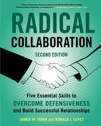 Book cover for Radical Collaboration featuring a handshake illustration on a teal background.