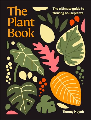 Book cover with stylized colorful leaves on a black background and title text.