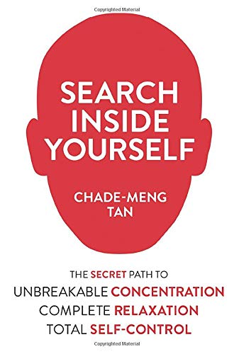 Book cover: red head silhouette with white text, "Search Inside Yourself".