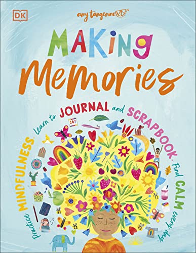 Book cover with colorful illustration of a girl and floral design.