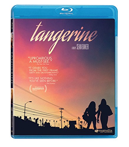 Tangerine" Blu-ray cover with silhouetted figures against a sunset landscape.