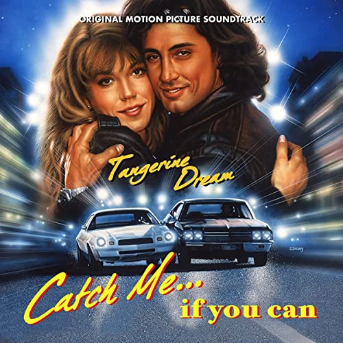 CD cover for "Catch Me If You Can" soundtrack with couple and cars.
