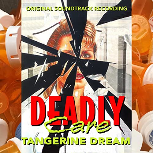 CD cover for “Deadly Care” soundtrack by Tangerine Dream, featuring fractured portrait.