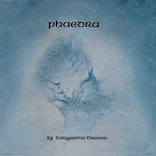 Phaedra" album cover by Tangerine Dream, featuring a blurred, cloudy image.