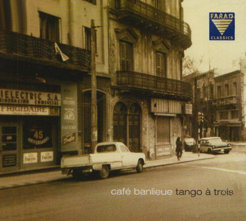 A sepia-toned CD cover featuring a vintage street scene with old cars.