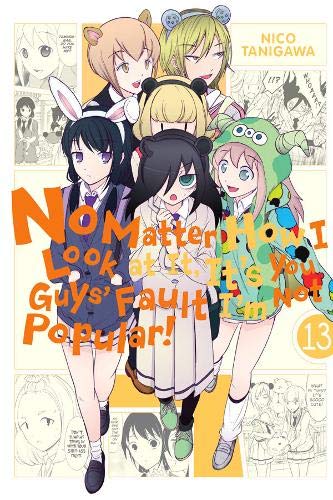 Manga cover with five young women in school uniforms and animal ears.