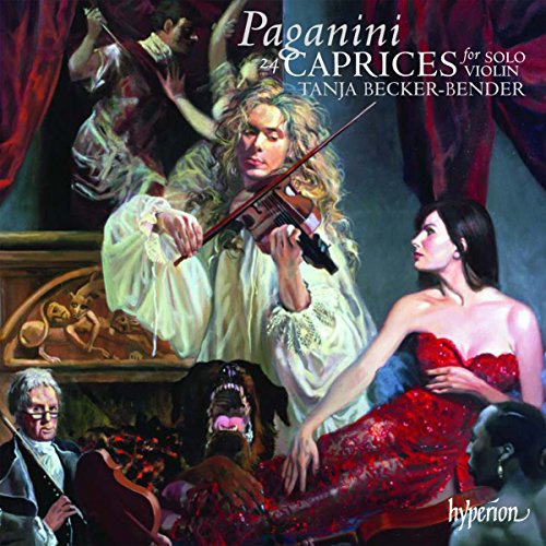 CD cover art featuring a violinist in a dramatic, classical setting with vivid colors.