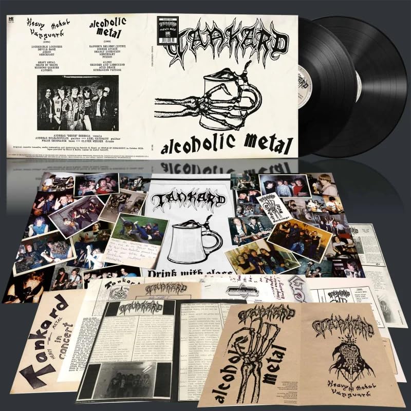 Tankard Alcoholic Metal vinyl record set with album cover, inserts, and black vinyl disc.