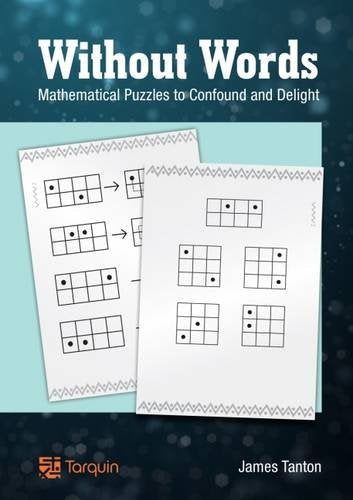 Book cover featuring mathematical grid puzzles and the title "Without Words".