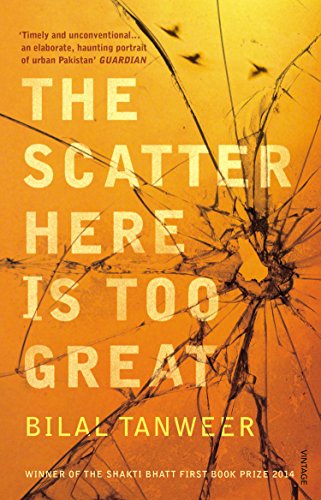 Book cover: orange background with cracked glass and bold white text.