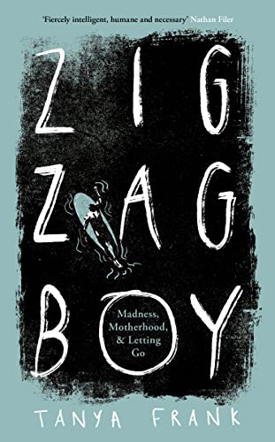 Book cover: "Zig-Zag Boy" by Tanya Frank, with abstract illustration.