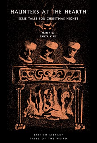 Book cover: fireplace with ghostly faces and title “Haunters at the Hearth.”