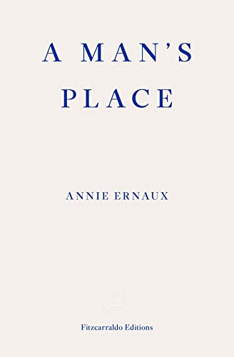 Book cover with dark blue text on a light beige background.