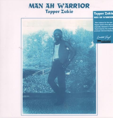 Vinyl record cover featuring Tapper Zukie, a man standing in a garden.