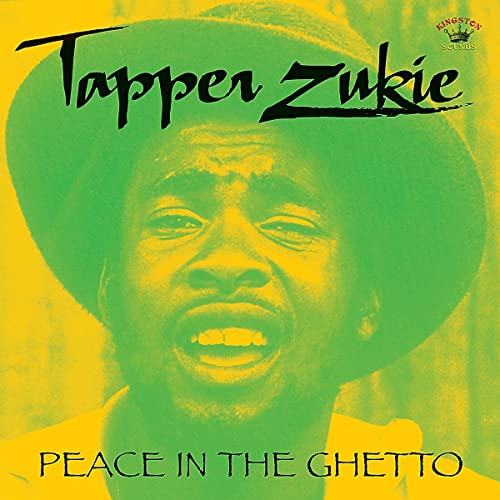CD cover featuring Tapper Zukie portrait with yellow and green background.