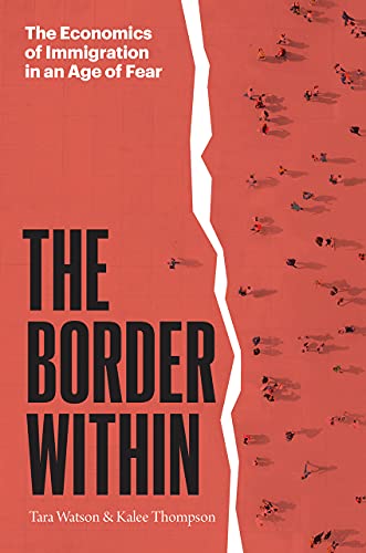 Book cover: red background, white text, silhouettes of people walking.