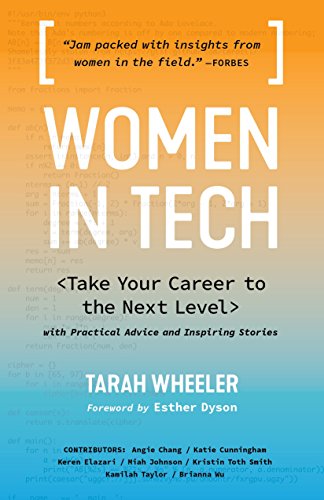Book cover: "Women in Tech" with code snippets and author Tarah Wheeler.