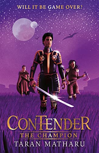 Book cover: three figures in a purple field under a night sky.