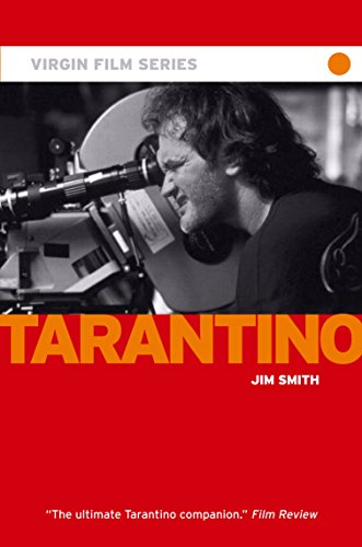 Book cover featuring Quentin Tarantino looking through a film camera.