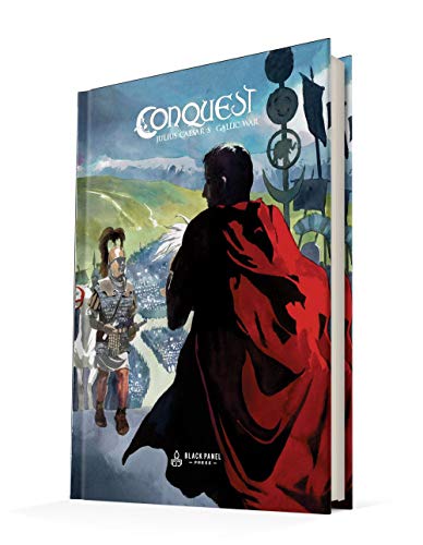 Book cover depicting a Roman soldier and figure in a red cape.
