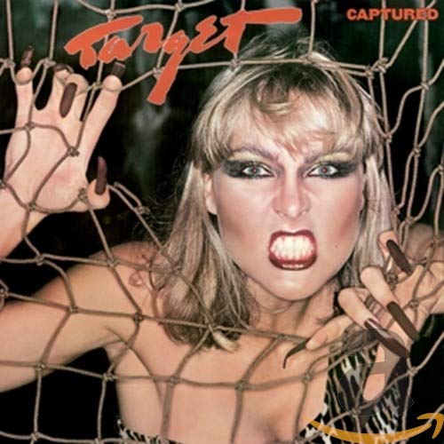 CD cover: woman’s face framed by netting and claw-like hands.