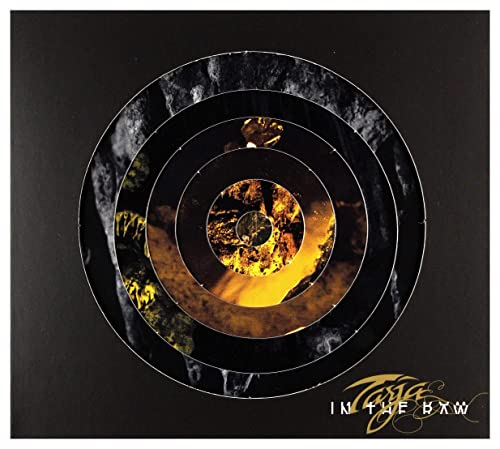 CD cover with concentric circles revealing a yellow, textured center.