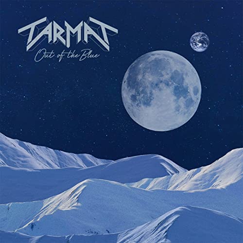 CD cover: snowy mountains, moon, Earth, and band name "Tarmat".