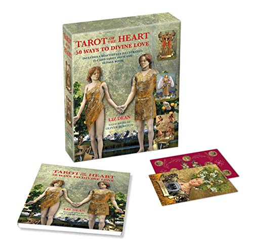 Boxed tarot deck and guidebook with Renaissance-style figures on cover.