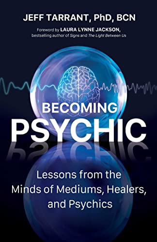 Book cover featuring a glowing blue brain inside a crystal ball against dark background.