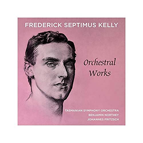 CD case featuring a portrait of composer Frederick Septimus Kelly.