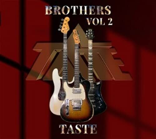 CD cover for Taste’s “Brothers Vol. 2” featuring three electric guitars.