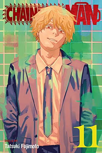 Manga cover featuring a blonde man in a suit against a green tiled background.