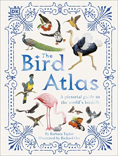 Book cover featuring diverse illustrated birds within a decorative frame.